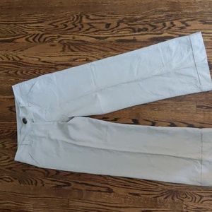 8 Petites Reitmans beige linen/rayon cuffed pants